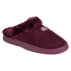 Women's Muk Luks Faux Fur Lined Clog Slippers - Burgundy S(5-6), Size: Small