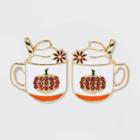 Sugarfix By Baublebar 'pumpkin To Talk About' Statement Earrings - White