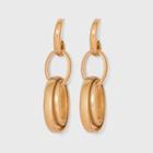 Open Oval Link Drop Earrings - Universal Thread Worn Gold