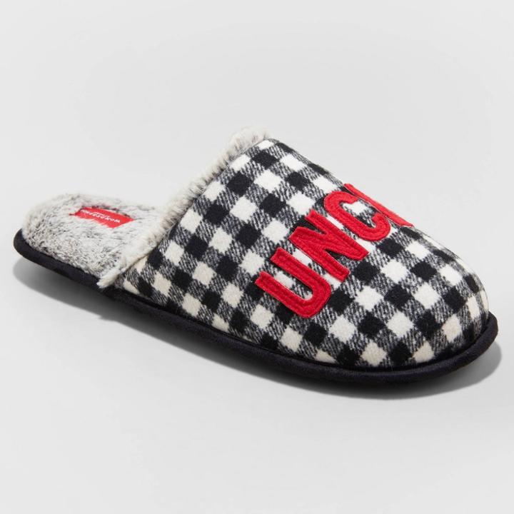 Men's Family Sleep Uncle Bear Slippers - Wondershop Black