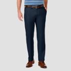 Haggar Men's Cool 18 Pro Straight Fit Flat Front Casual Pants - Navy 30x30,
