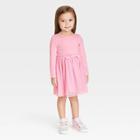 Toddler Girls' Tulle Long Sleeve Dress - Cat & Jack Pink