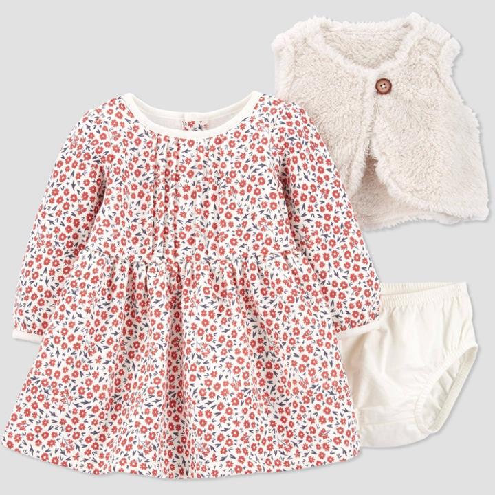 Baby Girls' Floral Dress - Just One You Made By Carter's Pink Newborn