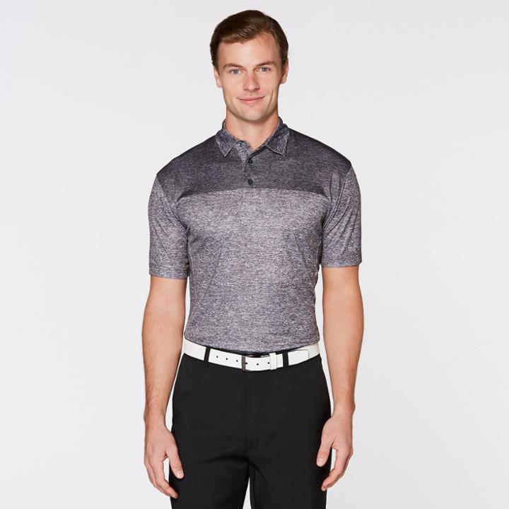 Men's Body Mapped Polo Shirt - Jack Nicklaus Asphalt Gray