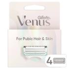 Venus For Pubic Hair & Skin Women's Razor Blade Refills