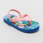 Toddler Adrian Slip-on Flip Flop Sandals - Cat & Jack Pink/blue