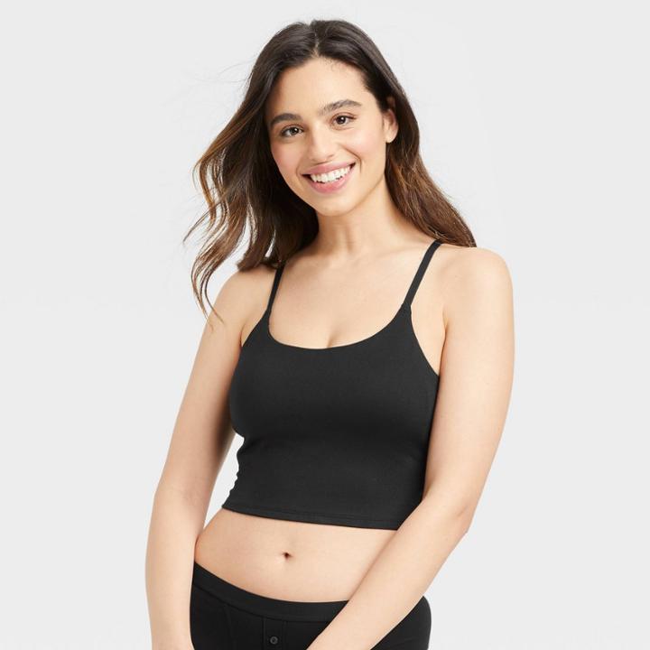 Women's Cropped Cami - Auden Black