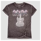 Girls' Ac/dc Short Sleeve T-shirt - Black