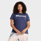 Grayson Threads Women's Plus Size Mazel Short Sleeve Graphic T-shirt - Navy