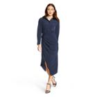 Women's Wrap Shirtdress - Cushnie For Target Navy Blue