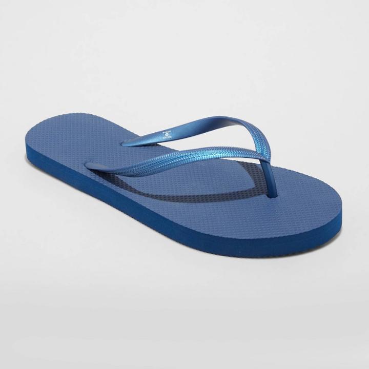 Women's Brynn Flip Flop Sandals - Shade & Shore Navy