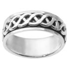 Men's Daxx Sterling Silver Spinner Band - Silver