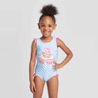 Toddler Girls' Peppa Pig One Piece Swimsuit - Blue 2t, Toddler Girl's,