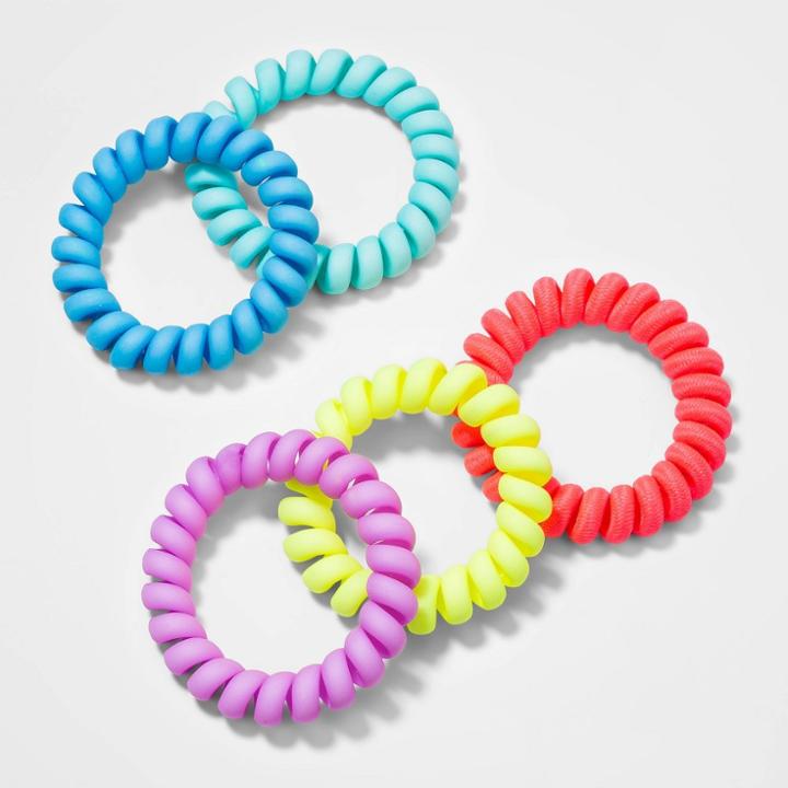 Girls' 5pk Phone Cord Pony Holder - Cat & Jack