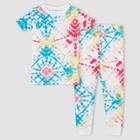 Burt's Bees Baby Toddler Girls' 2pc Diamond Organic Cotton Snug Fit Pajama