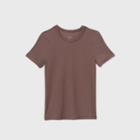 Women's Short Sleeve Rib T-shirt - A New Day Dark Purple