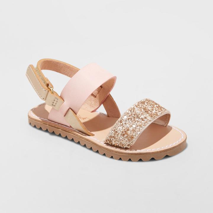 Toddler Girls' Kenleigh Two Piece Slide Sandals - Cat & Jack Pink
