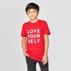 Petiteboys' Love Yourself Short Sleeve Graphic T-shirt - Cat & Jack Red M, Boy's,