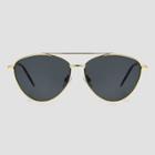Women's Cateye Aviator Sunglasses - Universal Thread Gold