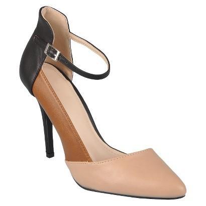 Women's Journee Collection Strap Heels - Nude