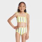 Girls' Striped 2pc Bikini Set - Cat & Jack Yellow