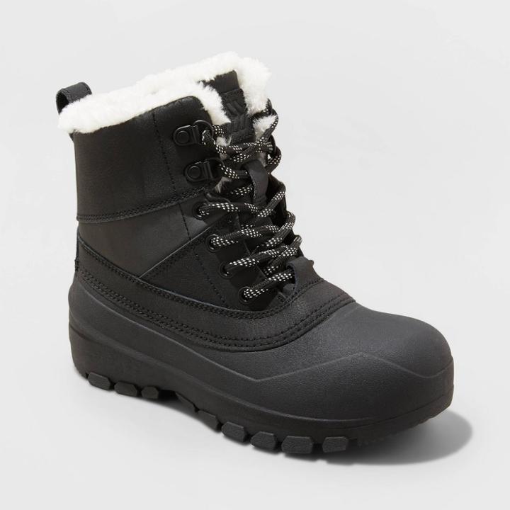 Kids' Ryan Lace-up Winter Boots - All In Motion Black