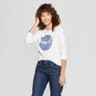 Women's Nasa Graphic Sweatshirt (juniors') White