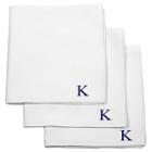 Target Monogram Groomsmen Gift Handkerchief Set - K, White - K