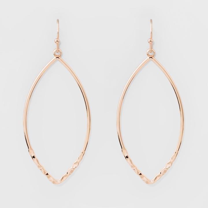 Target Drop Earrings - A New Day Rose Gold