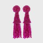 Sugarfix By Baublebar Beaded Tassel Statement Earrings - Pink