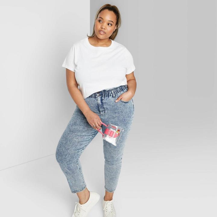 Women's Plus Size Short Sleeve Crewneck Relaxed T-shirt - Wild Fable White 1x, Women's,