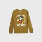 Disney Boys' Mickey Mouse 'the Star Of The Show' Long Sleeve T-shirt - Green