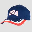 Wemco Men's Usa Blue Flag Brim Baseball Hat -