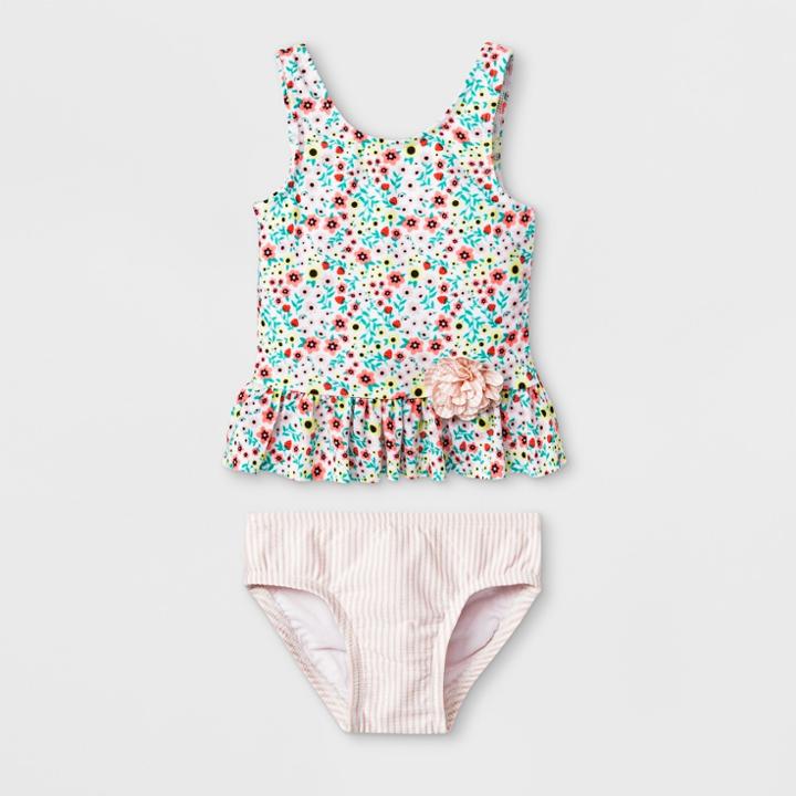 Baby Girls' 2pc Tankini Set - Cat & Jack