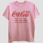Mighty Fine Women's Coca-cola Short Sleeve Boyfriend Graphic T-shirt (juniors') Blush