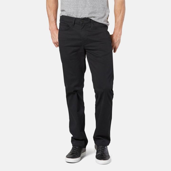 Dockers Men's Straight Fit All Seasons Tech Five Pocket Pants - Black