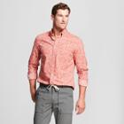 Men's Standard Fit Northrop Long Sleeve Button-down Shirt - Goodfellow & Co Faded Rose