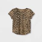Grayson Mini Toddler Girls' Leopard Print Short Sleeve T-shirt