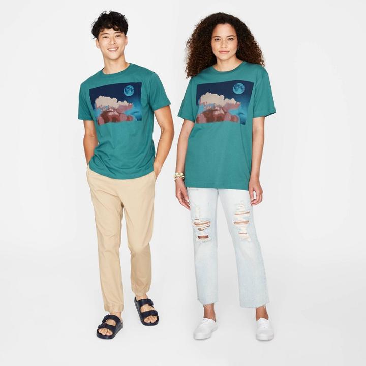 Adult Relaxed Fit Short Sleeve T-shirt - Original Use Teal Blue