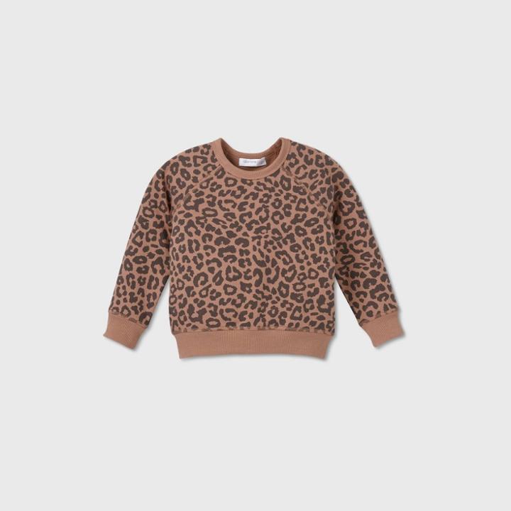 Grayson Mini Toddler Girls' Crew Sweatshirt - Tan