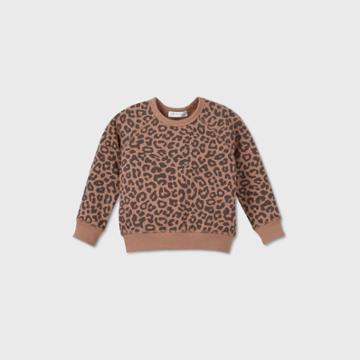 Grayson Mini Toddler Girls' Crew Sweatshirt - Tan