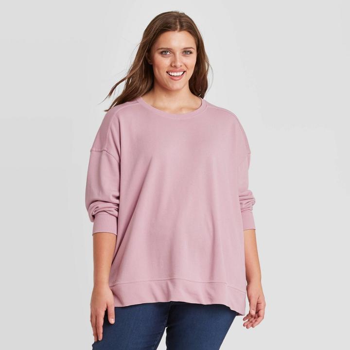 Women's Plus Size Sweatshirt - Universal Thread Lilac