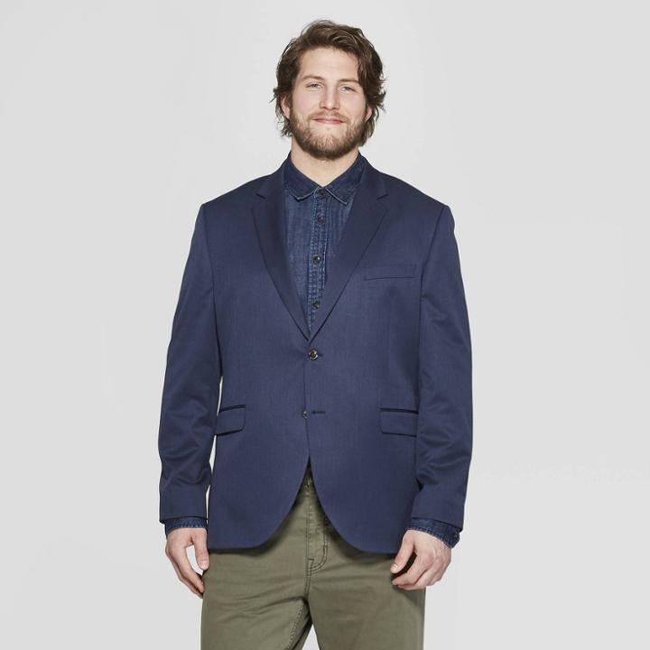 Men's Big & Tall Standard Fit Suit Jacket - Goodfellow & Co In The Navy