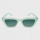 Women's Narrow Cateye Sunglasses - Wild Fable