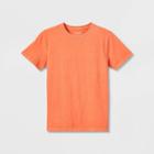 Boys' Short Sleeve Garment Wash T-shirt - Cat & Jack Coral Pink