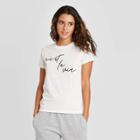 Grayson Threads Women's C'est Le Vie Short Sleeve Graphic T-shirt - Cream
