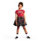Petitegirls' Short Sleeve Crewneck Graphic T-shirt - Harajuku Mini For Target Red