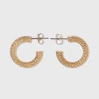Twisted Texture Small Hoop Earrings - A New Day Gold