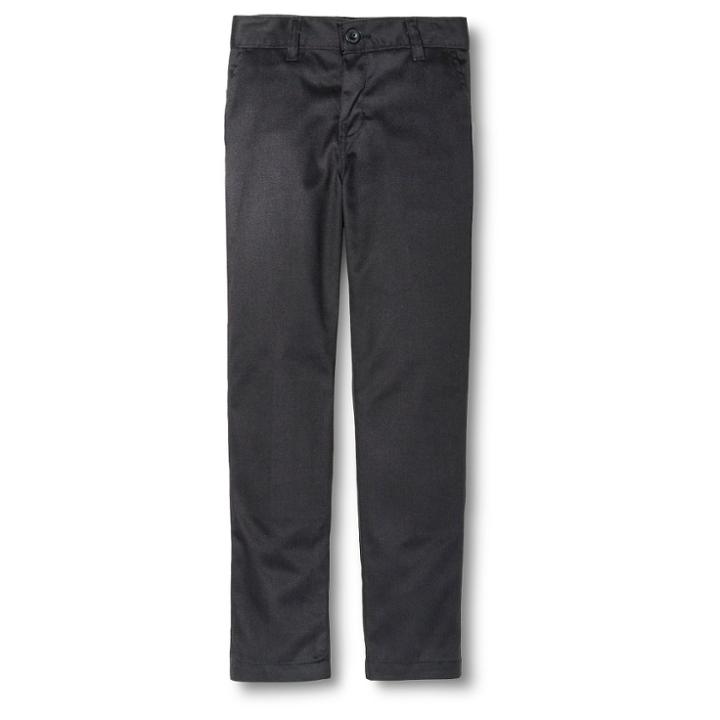 Dickies Boys' Slim Fit Flat Front Pants - Black