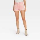 Women's High-rise Jean Shorts - Universal Thread Pink